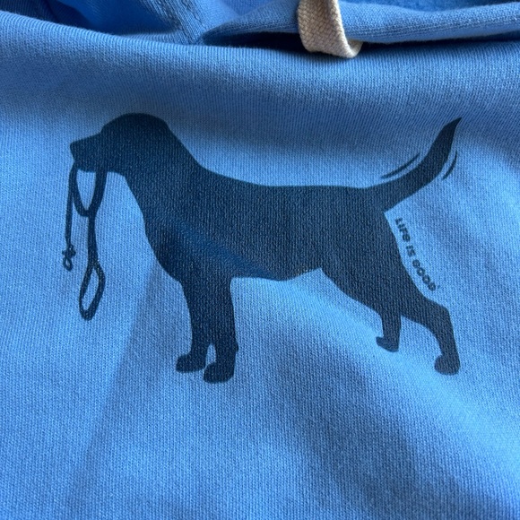 NWOT Life Is Good Labrador Leash Simply True Fleece Hoodie. Dog Mom. Cozy. Large - Picture 15 of 15
